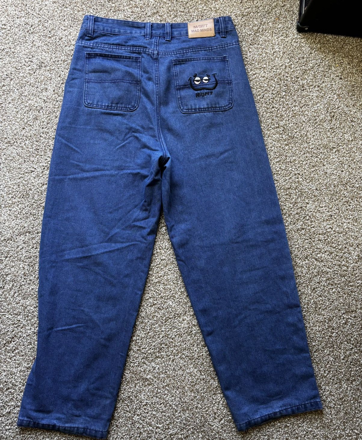 Vintage M/SF/T Blue Baggy Jeans Size US 32 / EU 48 - 1 Thumbnail