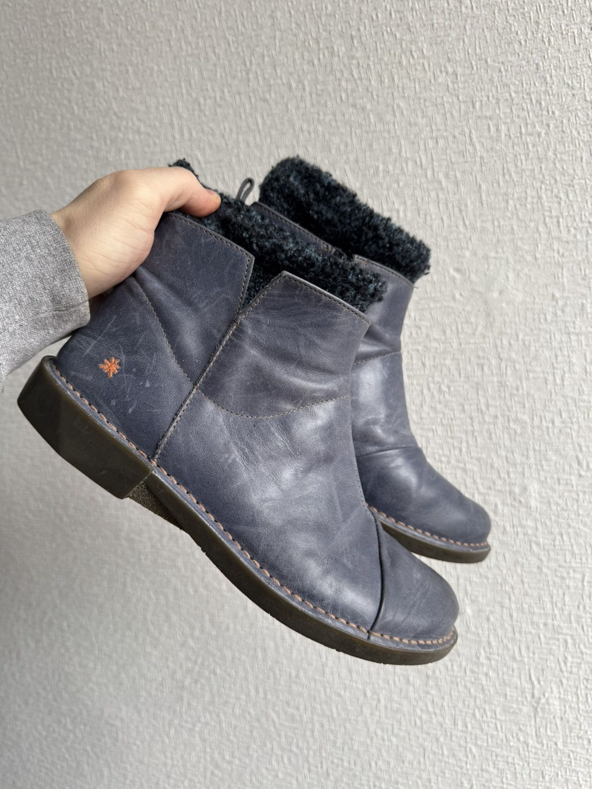 Vintage 🔻Vintage ART* leather avant-garde boots wmns unisex Size US 8.5 / IT 38.5 - 1 Thumbnail