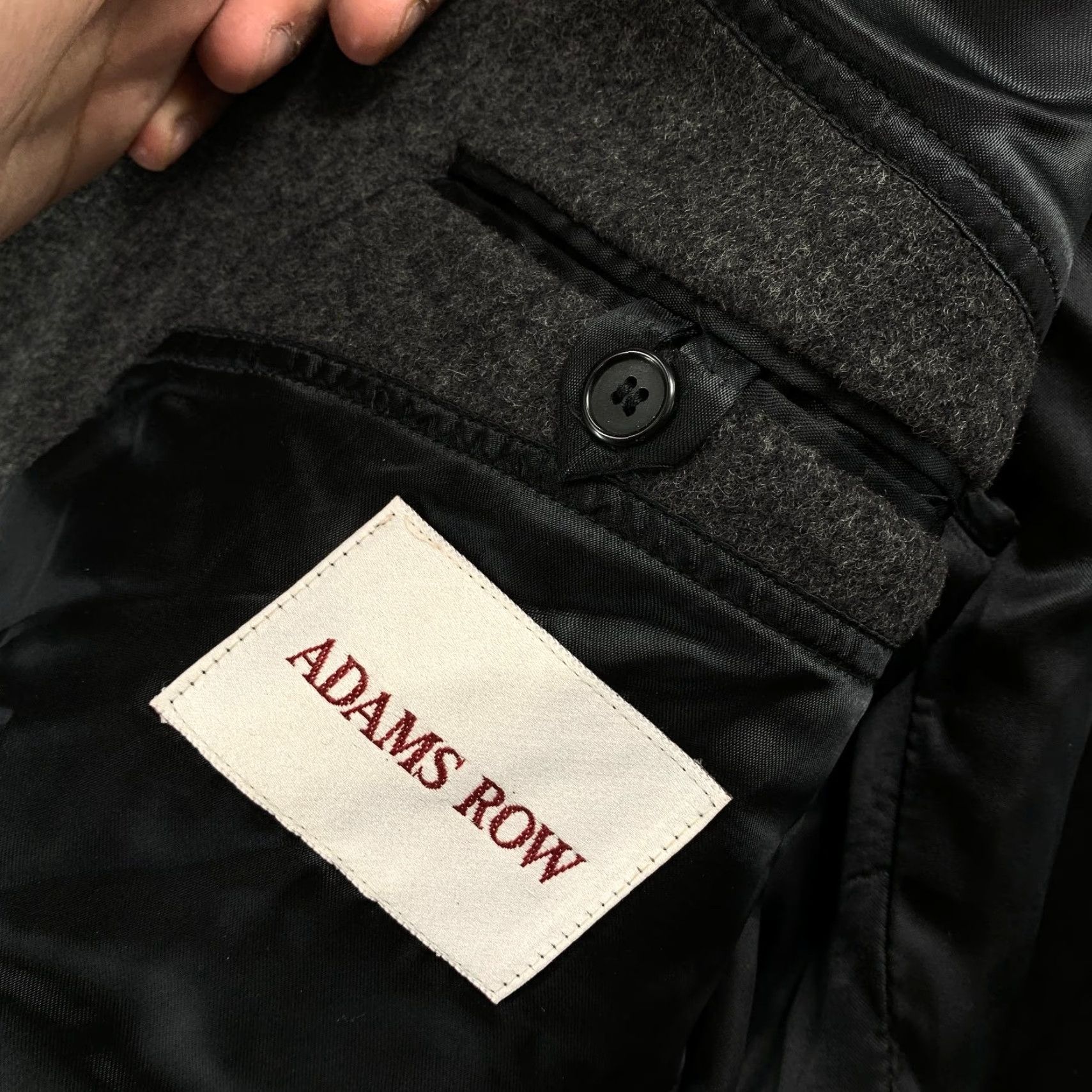 Doublet VINTAGE Adams Row Overcoat Mens 42S Gray 100% Virgin Wool Double Breasted Coat, Wool, Regular, 42, Gray, Vintage, Men Size US XS / EU 42 / 0 - 3 Thumbnail