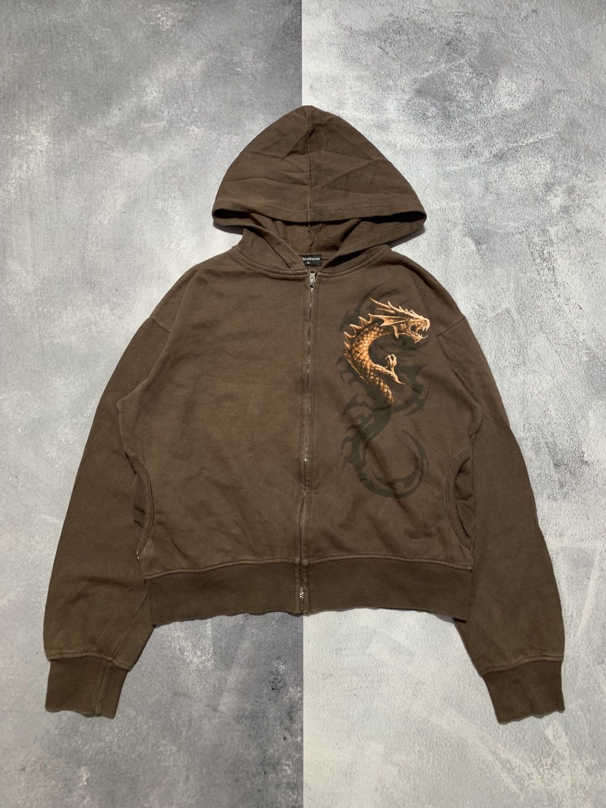 Japanese Brand × Vintage Vintage Y2K Japanese Dragon big logo zip hoodie unisex Size US M / EU 48-50 / 2 - 1 Thumbnail