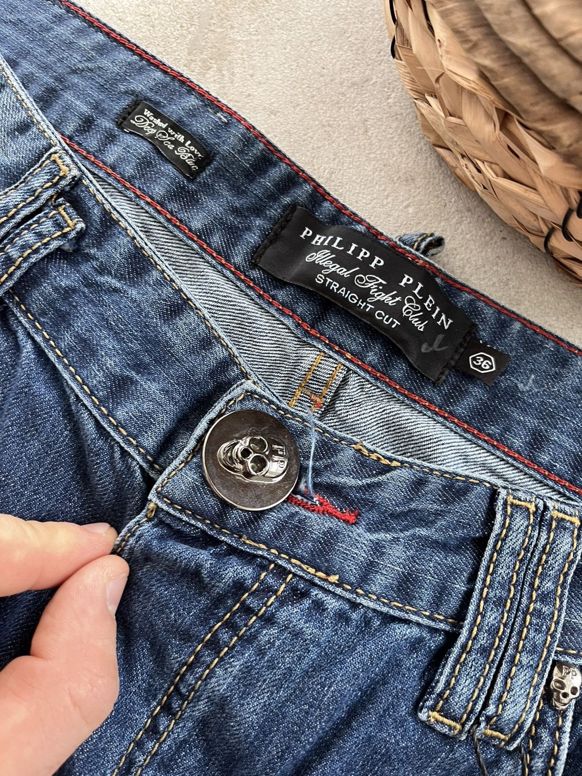 Philipp Plein New Philipp Plein Jeans Heavy Metal Logo Y2K Distressed Size US 36 / EU 52 - 20 Thumbnail