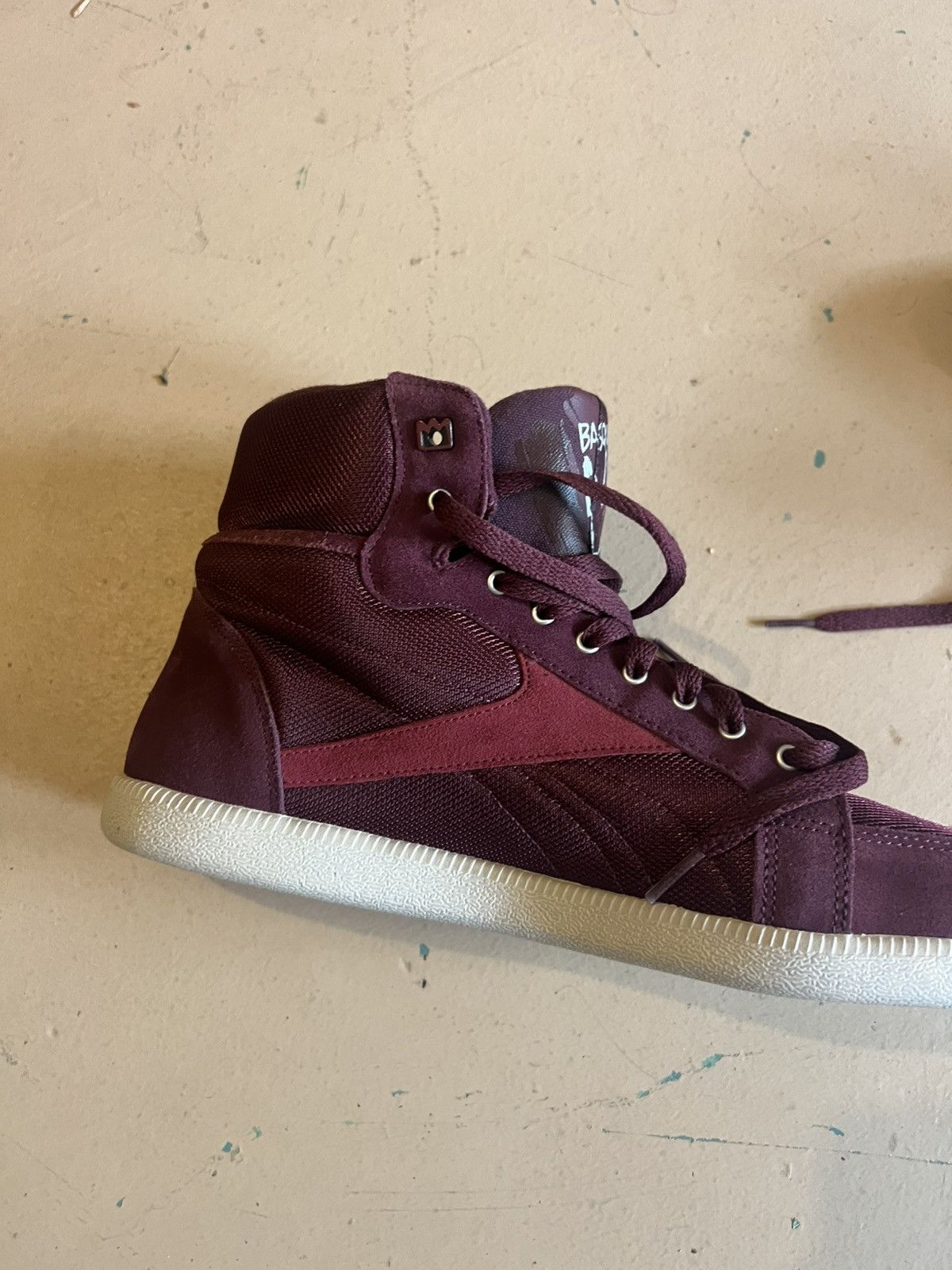 Reebok Reebok Basquiat maroon sneaker 11.5 drums rare Size US 11.5 / EU 44-45 - 5 Thumbnail