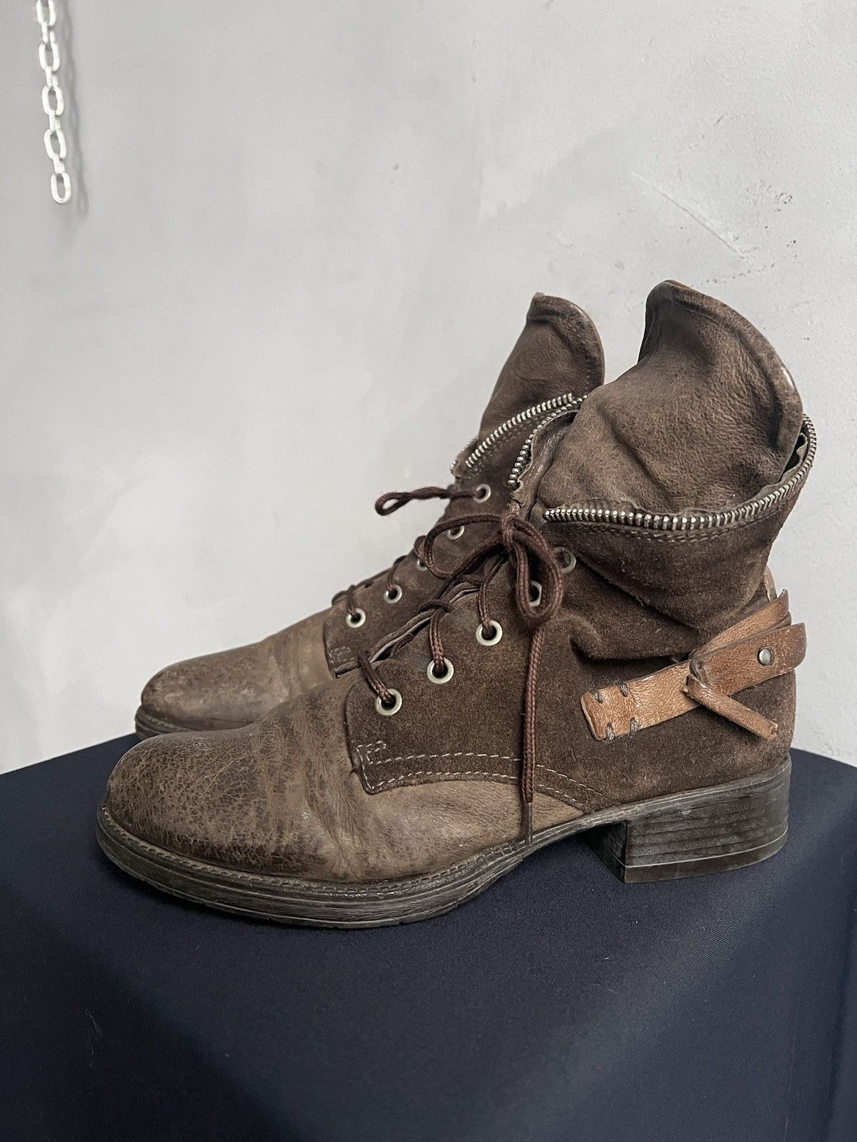A.S.98 Ankle artisan A.S. 98 style leather boots avant garde Size US 5.5 / EU 38 - 6 Thumbnail