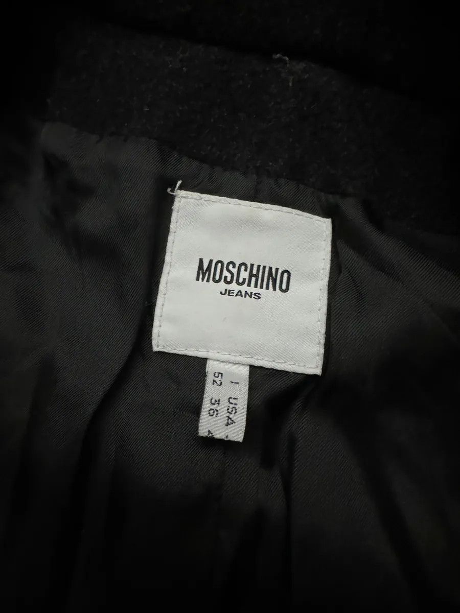 Moschino 2000s Moschino Imperial Black Utilitarian Wool Trench Coat Size US M / EU 48-50 / 2 - 4 Thumbnail
