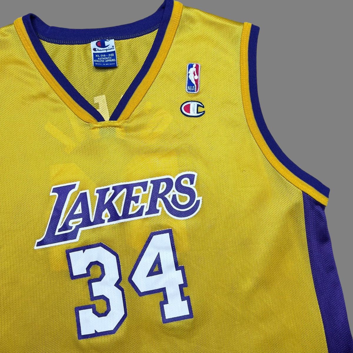 Champion × NBA × Vintage Vtg 90s NBA Los Angeles Lakers Shaq O’Neal Champion Jersey Size US M / EU 48-50 / 2 - 7 Thumbnail