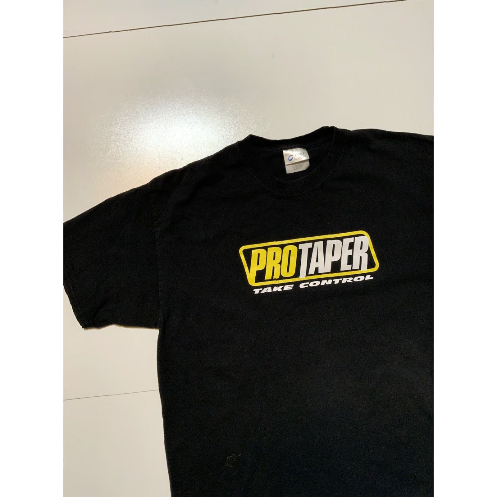 Port & Company VINTAGE ProTaper Take Control Handlebars Grips Motorcycle S/S T-Shirt Sz. L Mens Black 44 Chest 28 Length Size US L / EU 52-54 / 3 - 4 Thumbnail
