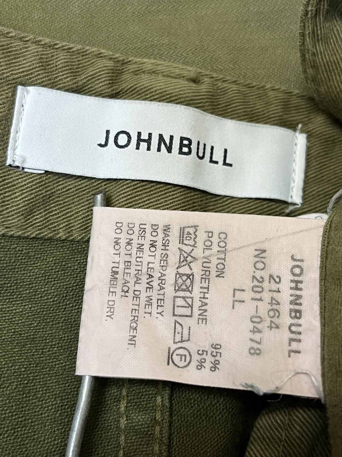 Toyo Enterprises sick🔥Vintage JOHNBULL green army faded baker cargo pants Size US 35 - 19 Thumbnail