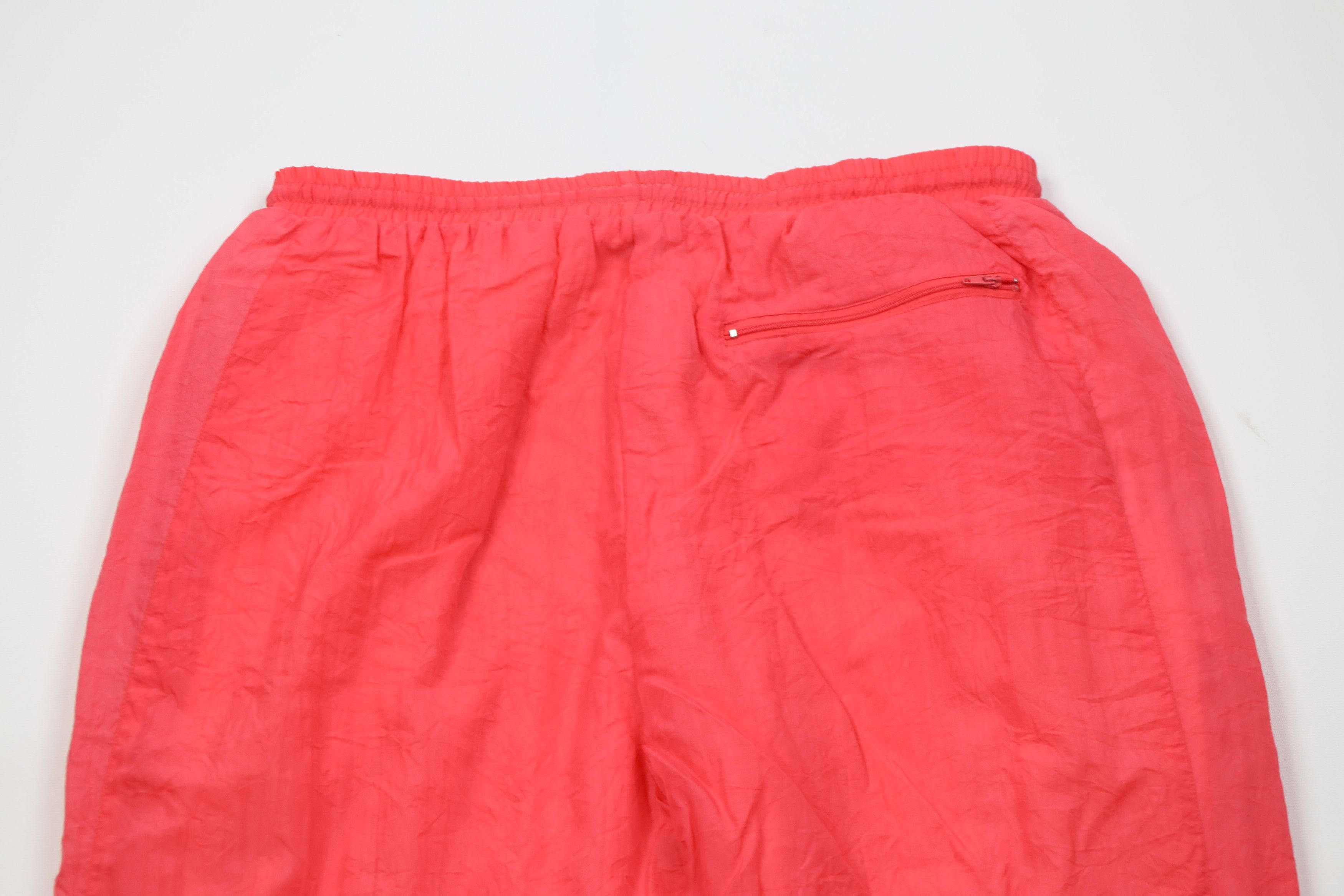 Vintage Vintage 90s Streetwear Lined Windbreaker Joggers Pants Pink Size 32" / US 10 / IT 46 - 9 Thumbnail