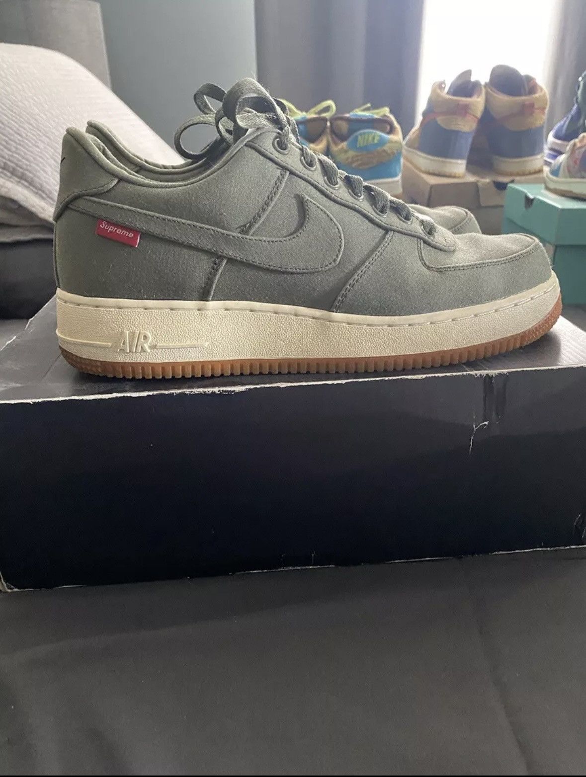 Nike × Supreme Nike Supreme x Air Force 1 Premium 08 NRG Low Cargo Khaki Size US 8.5 / EU 41-42 - 1 Thumbnail