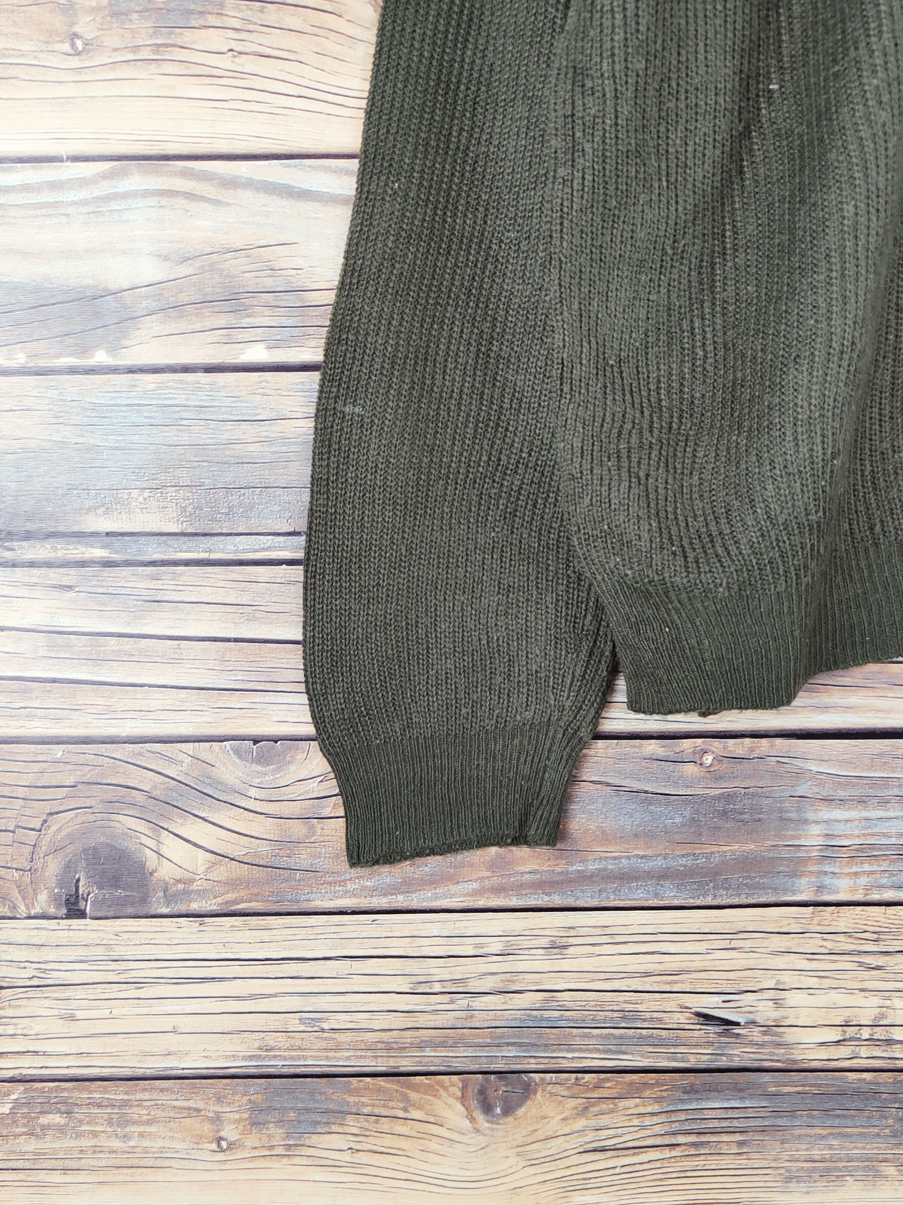 Homespun Knitwear Browny Olive Knitwear Sweatshirts #W988 Size US L / EU 52-54 / 3 - 4 Thumbnail