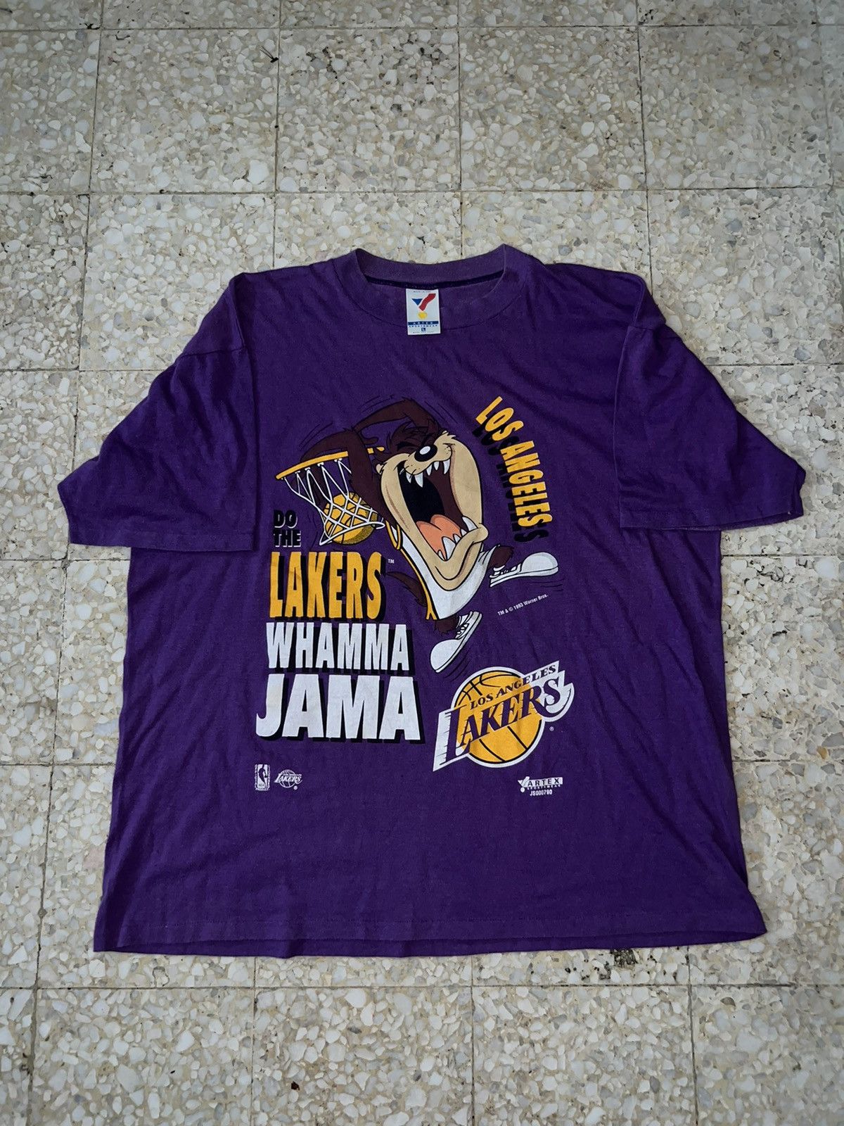Other vintage 1993 Los Angeles Lakers DO THE LAKERS WHAMMA JAMA Size US XL / EU 56 / 4 - 2 Thumbnail