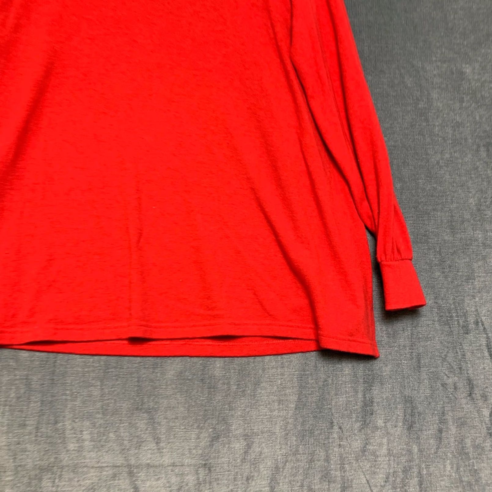 Gap Gap Nursing Top Womens Maternity Red Cotton Stretch V-Neck Raglan Sleeve Blouse; Pullover, Long Sleeve, Solid, Casual Size M / US 6-8 / IT 42-44 - 2 Thumbnail