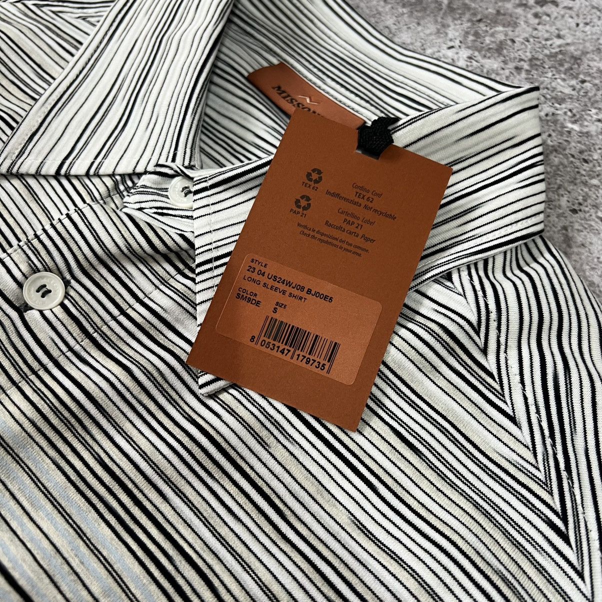 Missoni Missoni Gradient Ombre Stripe Shirt Men Size S(Fits M) Size US S / EU 44-46 / 1 - 3 Thumbnail