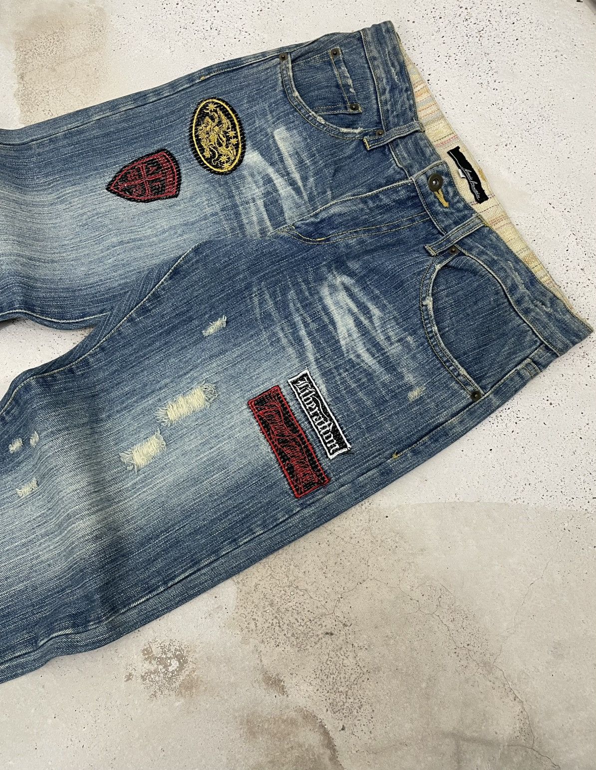 Japanese Brand Japan Armee Francaise Distressed Patchwork Liberation Denim Size US 32 / EU 48 - 6 Thumbnail