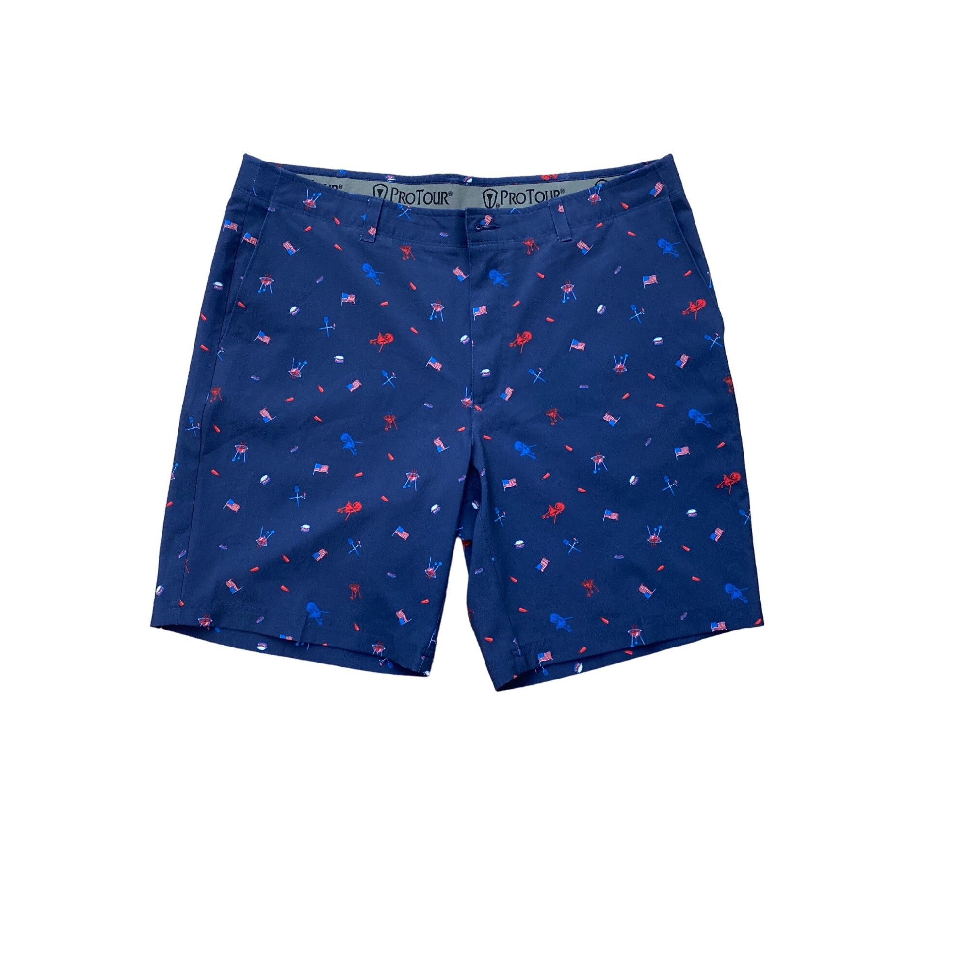 Other PRO TOUR MEN'S AMERICANA NAVY BLUE GOLF SHORTS SZ 38 Size US 38 / EU 54 - 1 Thumbnail