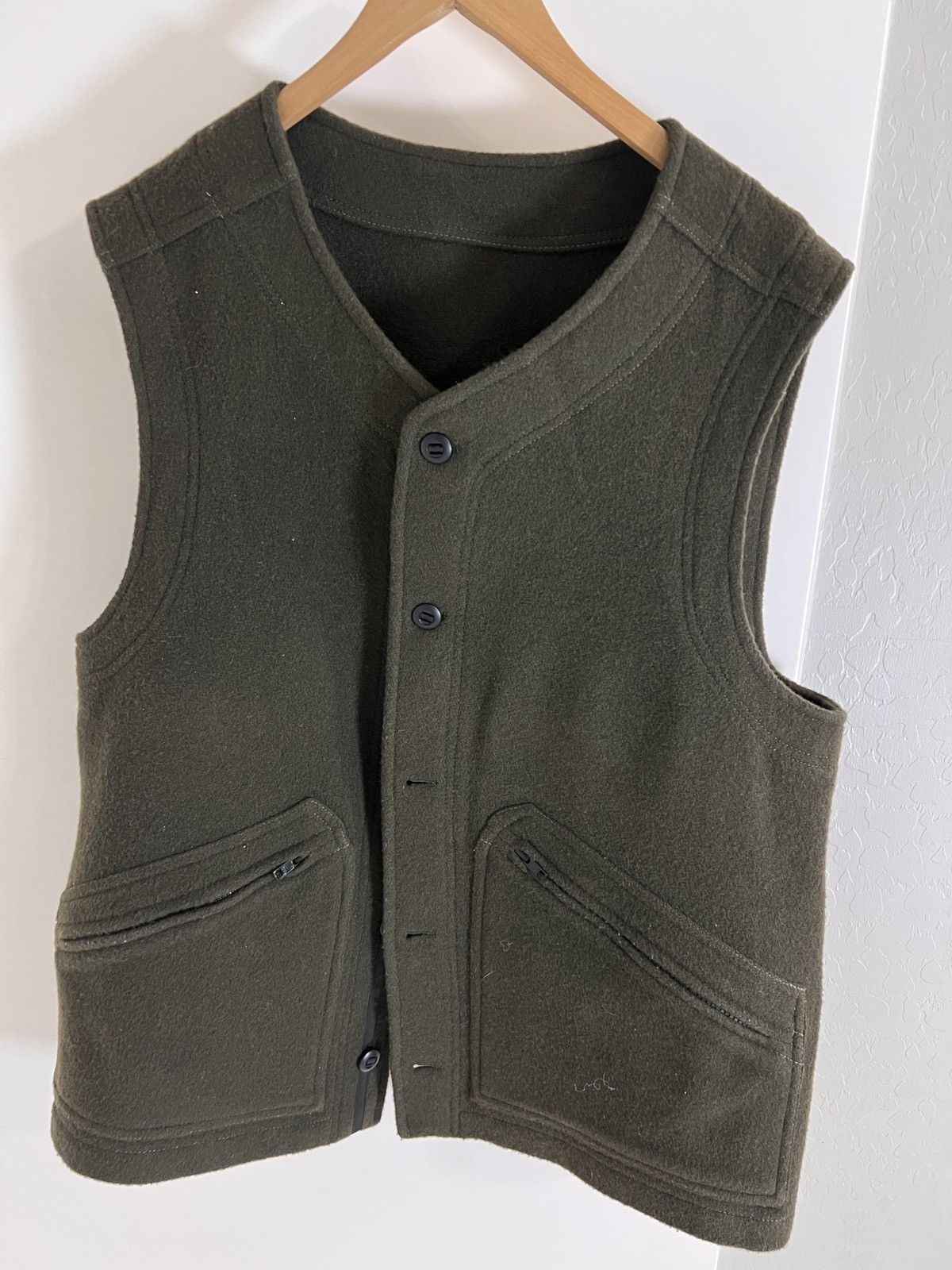Other Olive Fleece Utility Vest – Size L Size US XL / EU 56 / 4 - 1 Thumbnail