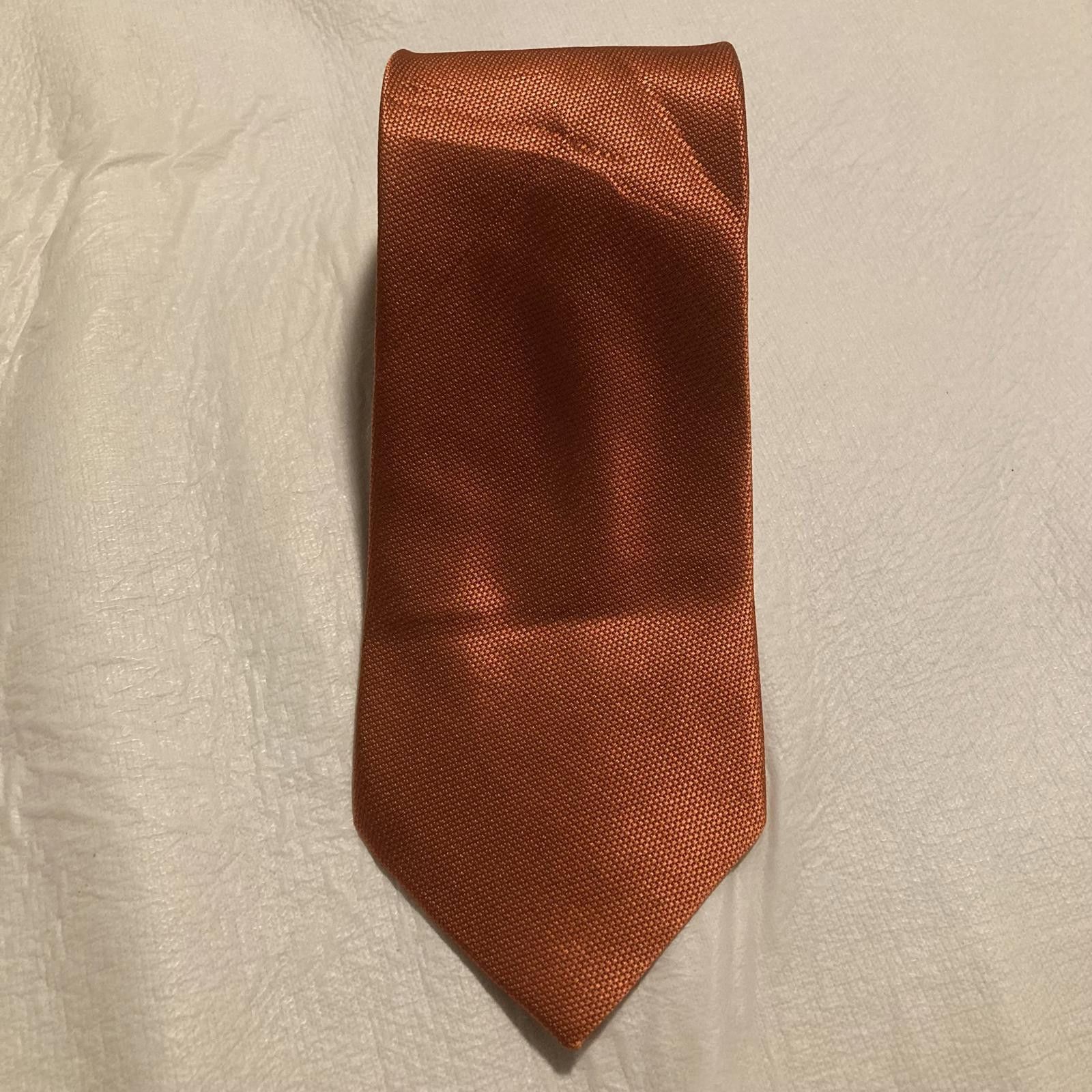 Designer S&W Shlax & Wing Orange Tie Size ONE SIZE - 1 Thumbnail