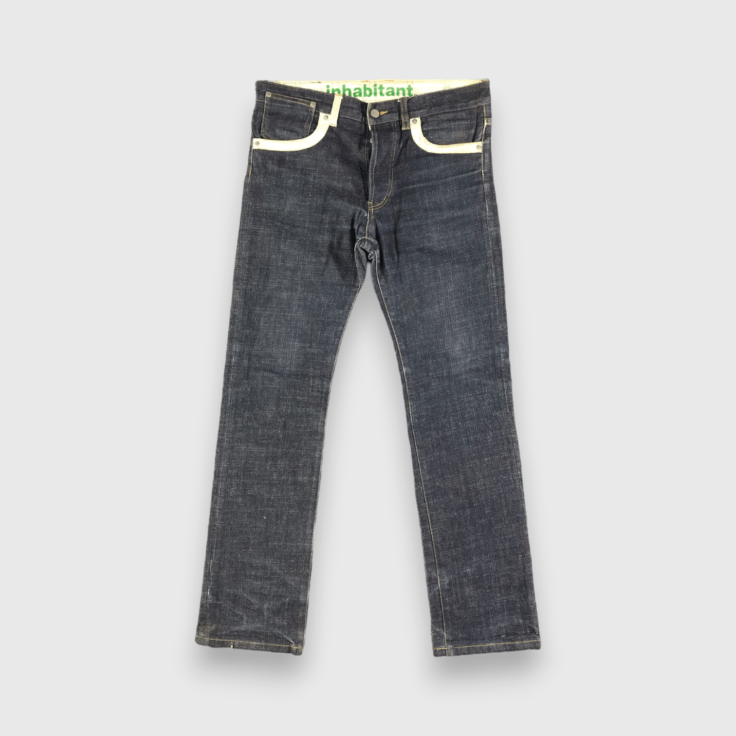 Japanese Brand Japanese Brand Inhabitant Jeans Blue Denim -J2745 Size US 34 / EU 50 - 1 Thumbnail