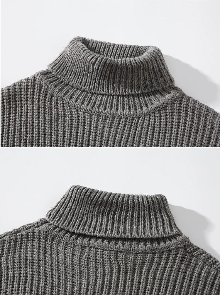 Japanese Brand × Vintage Turtle Neck - Style Streetwear Knitted Sweatshirt Size US XL / EU 56 / 4 - 5 Thumbnail