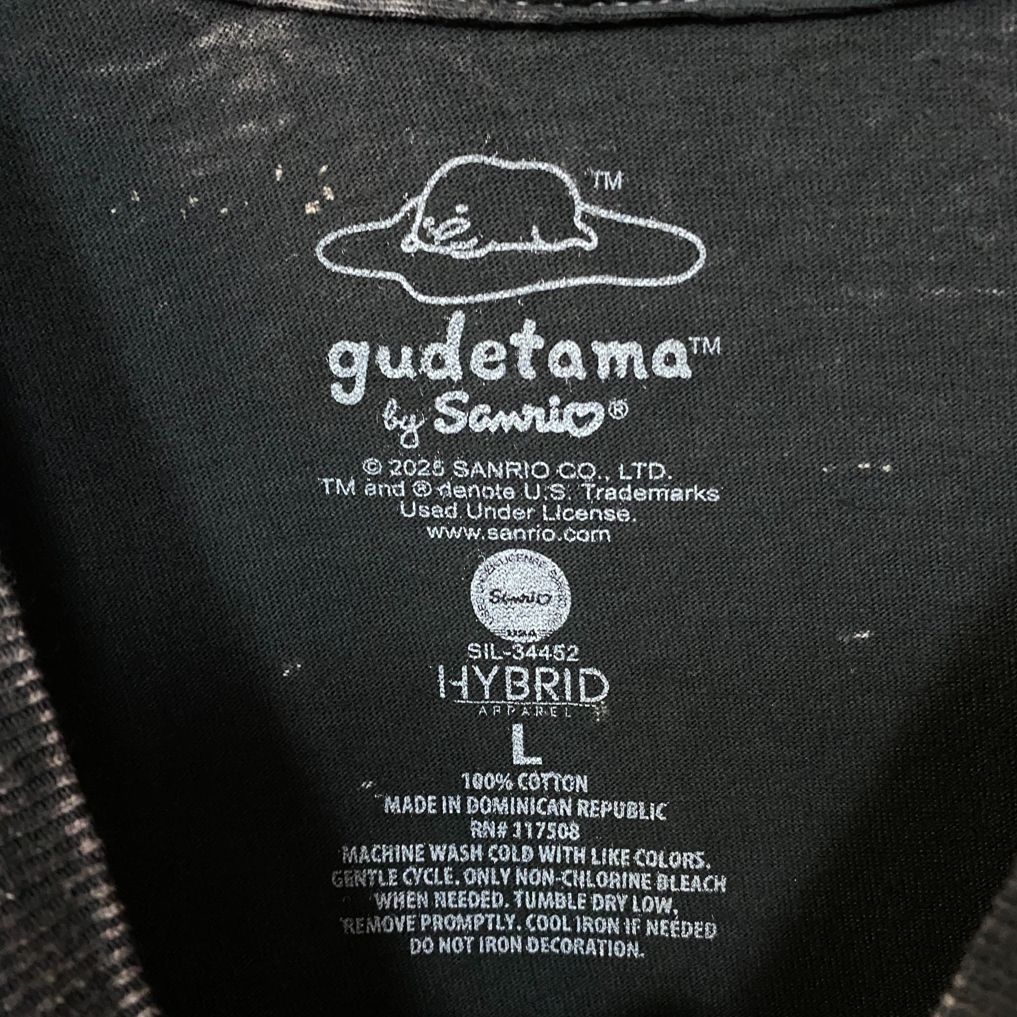 Other Gudetama Chopsticks Mineral Wash Graphic T-Shirt Large Size US L / EU 52-54 / 3 - 4 Thumbnail