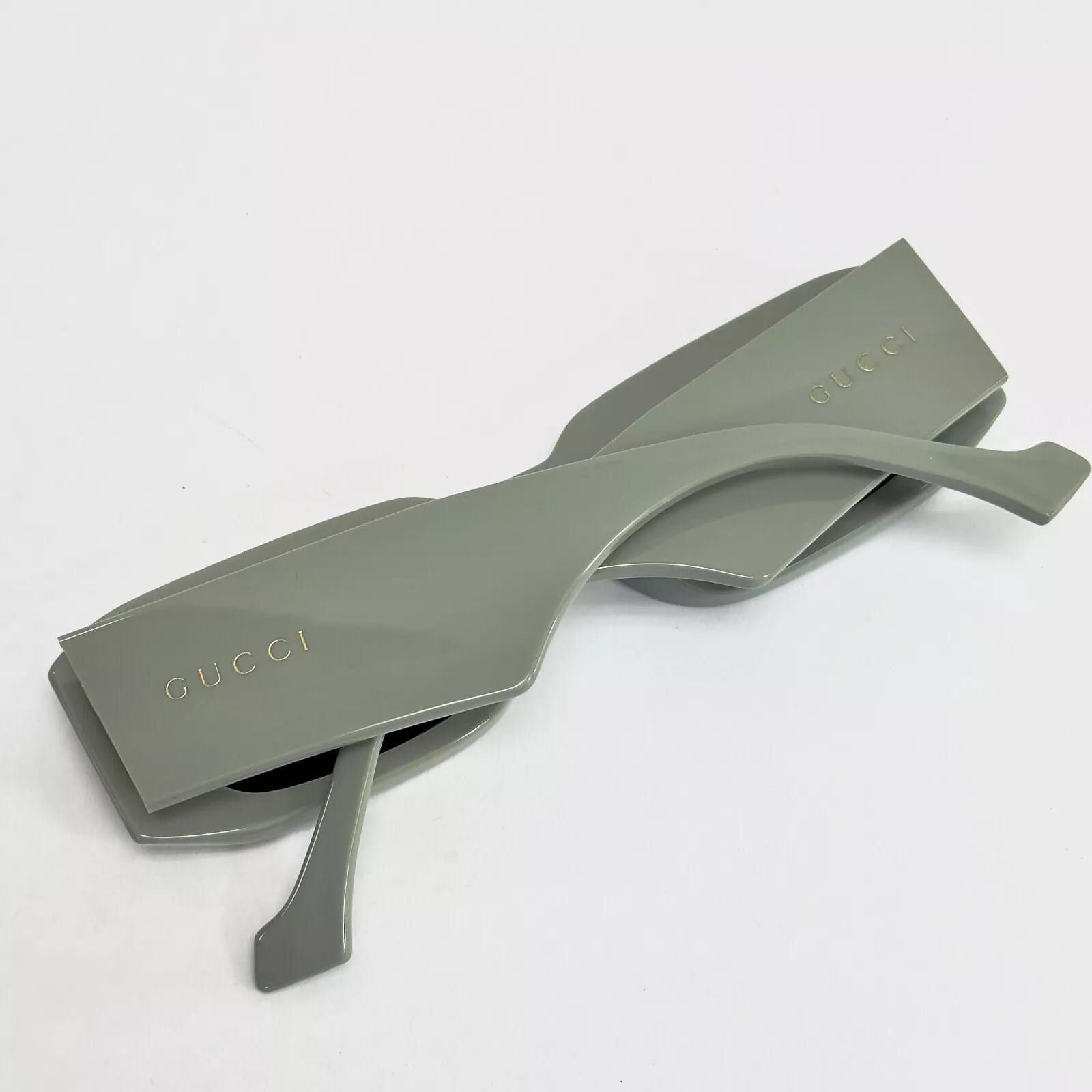 Gucci GUCCI 1426 Sage Green Narrow Slim Gg1426S Sunglasses 004 Size ONE SIZE - 3 Thumbnail