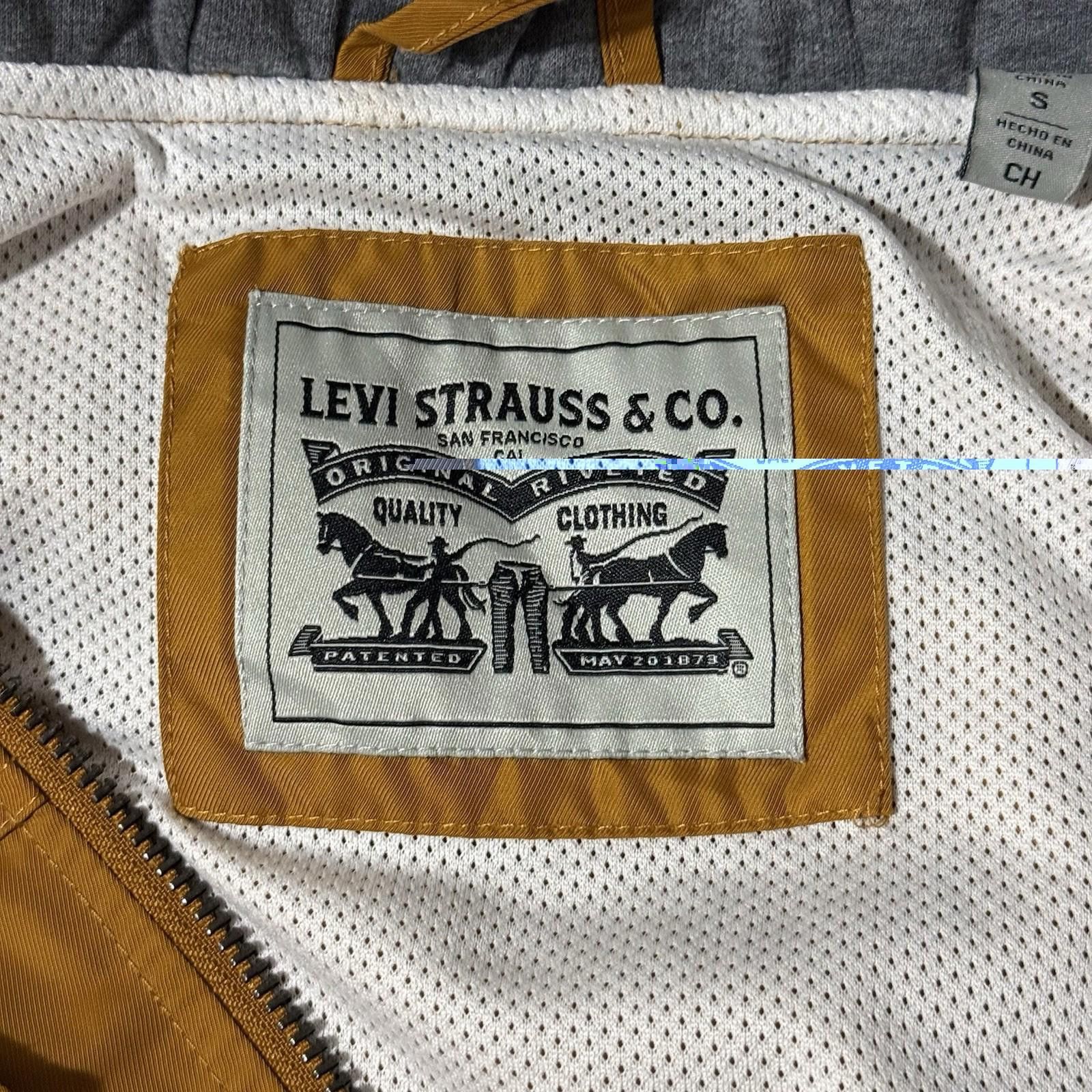 Levi's Levi’s Hooded Jacket Mustard Full Zip S Men’s Size US S / EU 44-46 / 1 - 3 Thumbnail