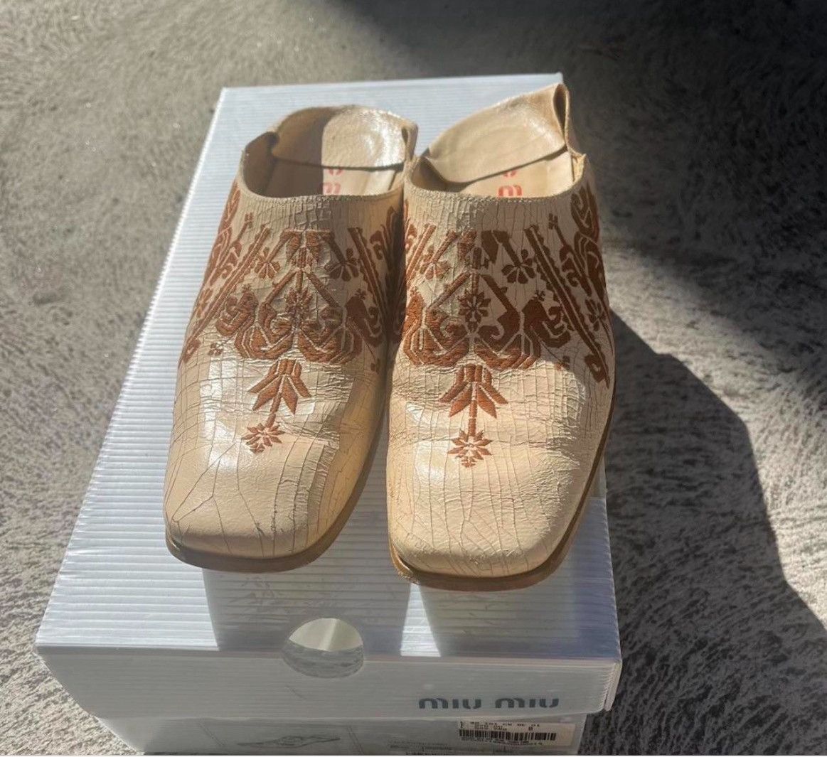 Miu Miu Miu Miu slip on/loafers size US9/UK8/42 Size US 9 / EU 42 - 2 Thumbnail