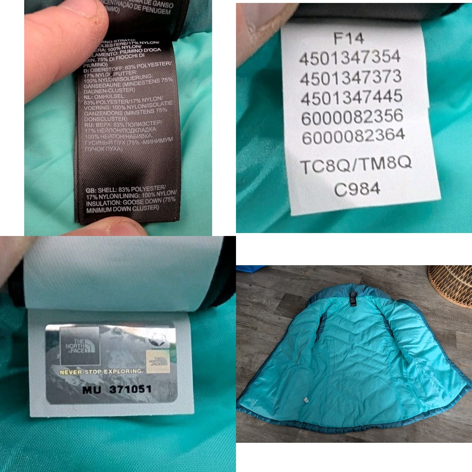 The North Face The North Face Aconcagua Full Zip 550 Down Puffer Vest Jacket Coat Women S Blue Size S / US 4 / IT 40 - 9 Thumbnail