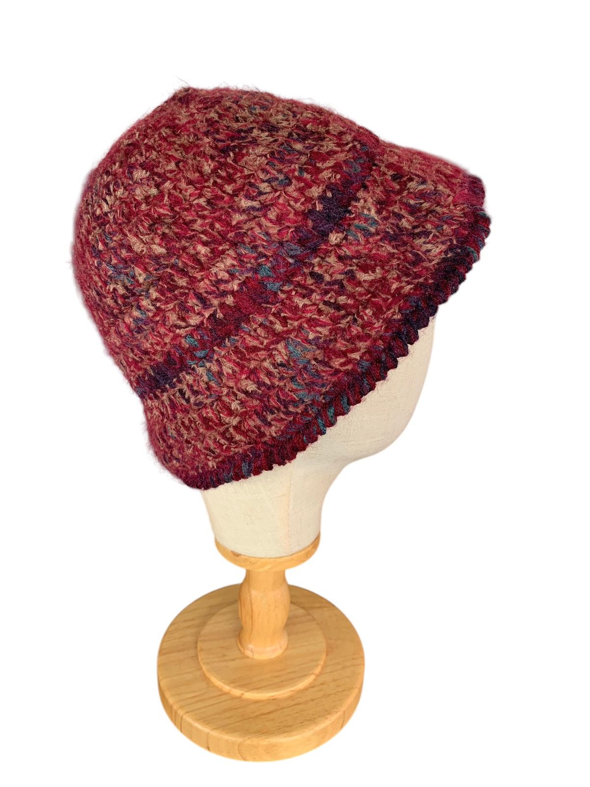 Japanese Brand × Kapital × Vintage Hippies Style Rare Hairy Knitted Bucket Hats🌈 Size ONE SIZE - 2 Thumbnail