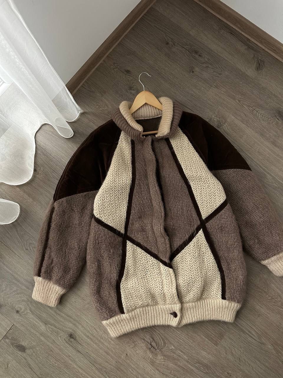 Japanese Brand × Les Copains × Vintage Vintage Japanese Mohair Alpaca Beige Les Copains Jacket Size US L / EU 52-54 / 3 - 8 Thumbnail
