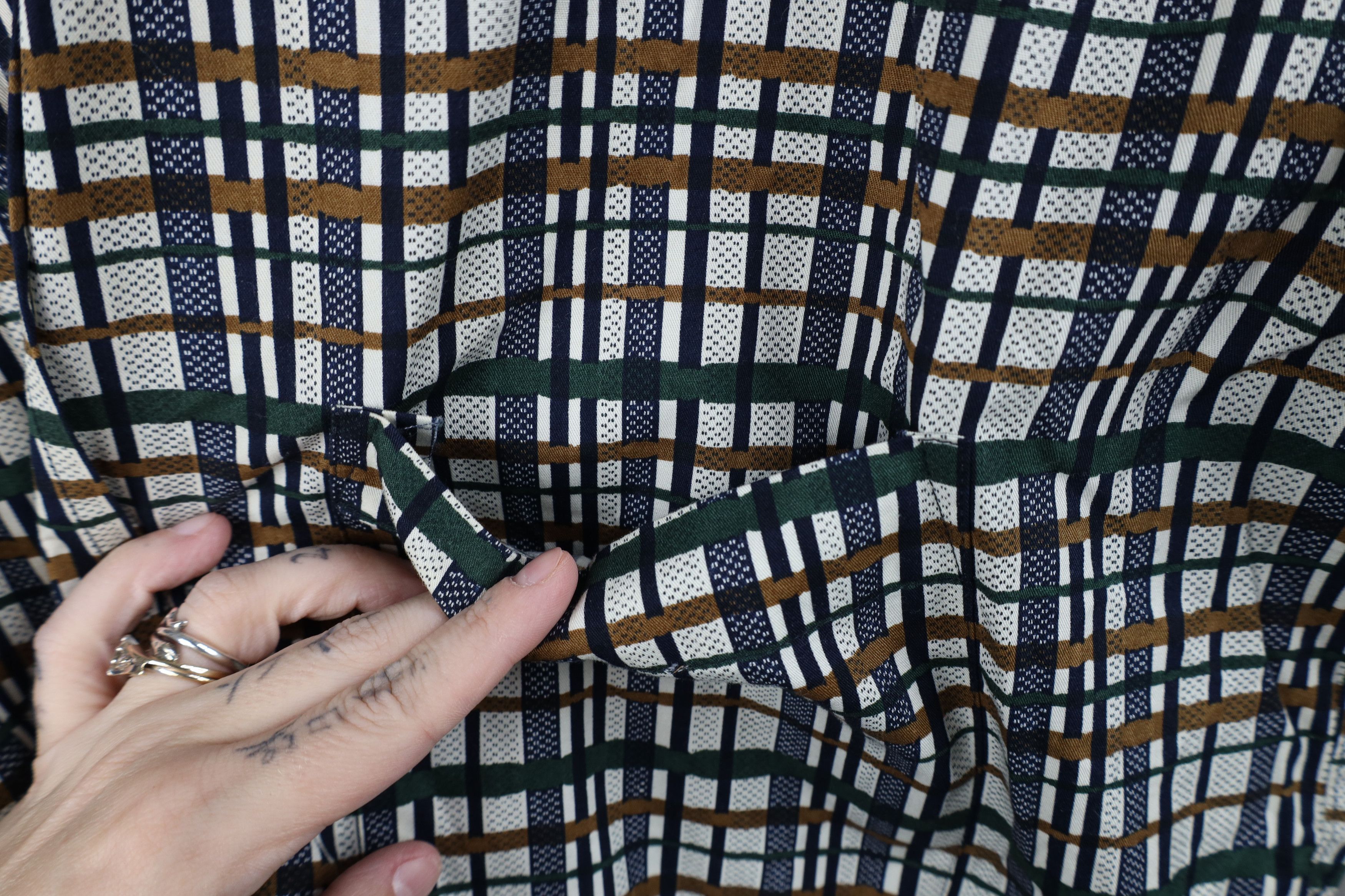 Vintage Vintage 90s Streetwear Collared Button Down Shirt Plaid Size US L / EU 52-54 / 3 - 4 Thumbnail
