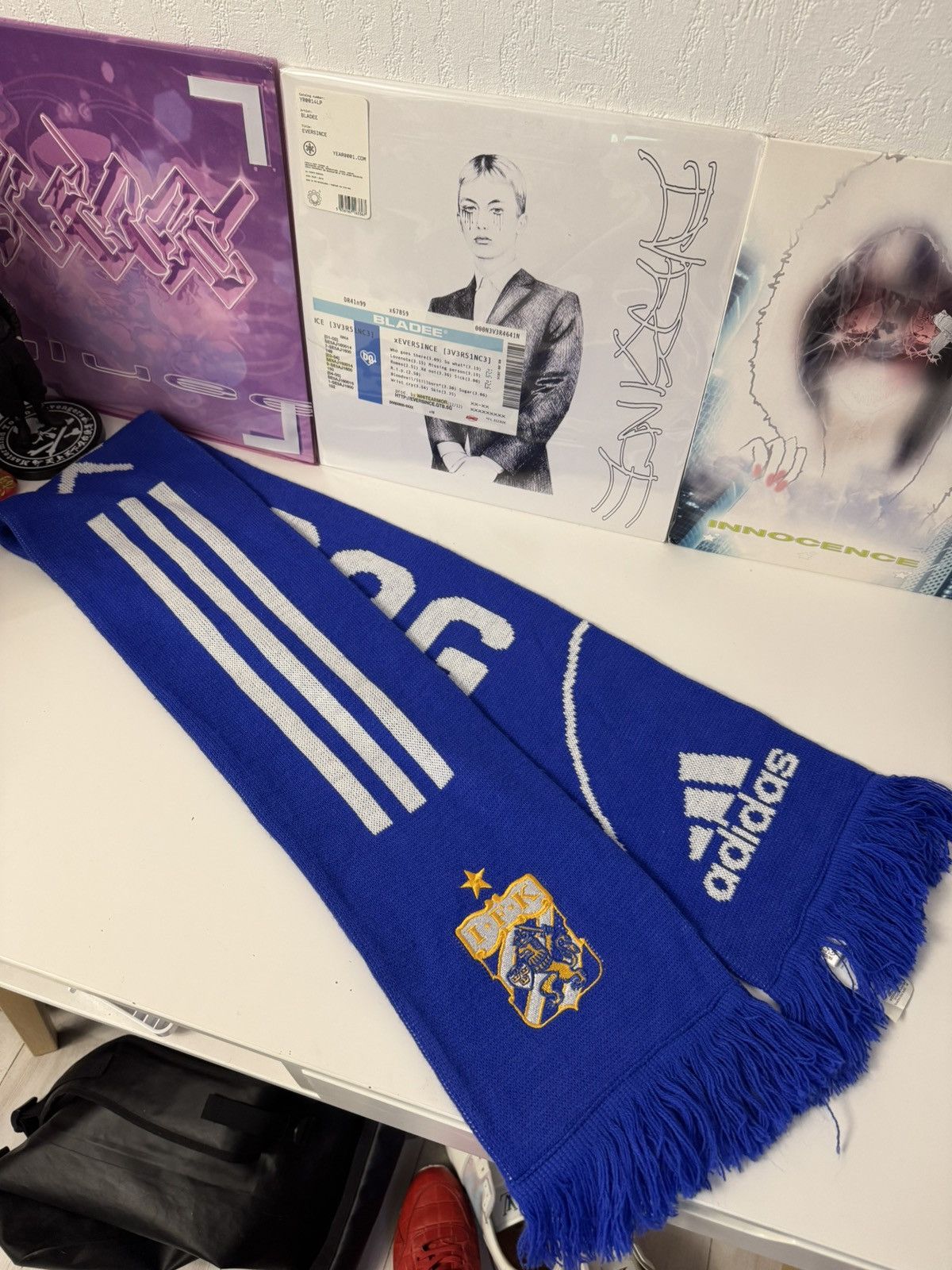 Adidas Adidas IFK Göteborg Fans Scarf Blue Classic Size ONE SIZE - 1 Thumbnail