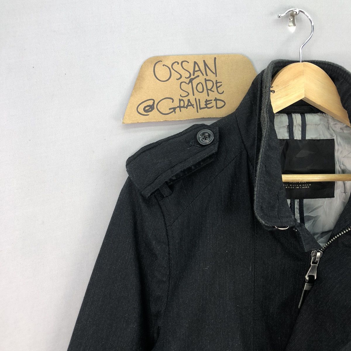 Zara Vintage 00’s Zara Man Double Breasted Zipper Jacket Size US M / EU 48-50 / 2 - 2 Thumbnail