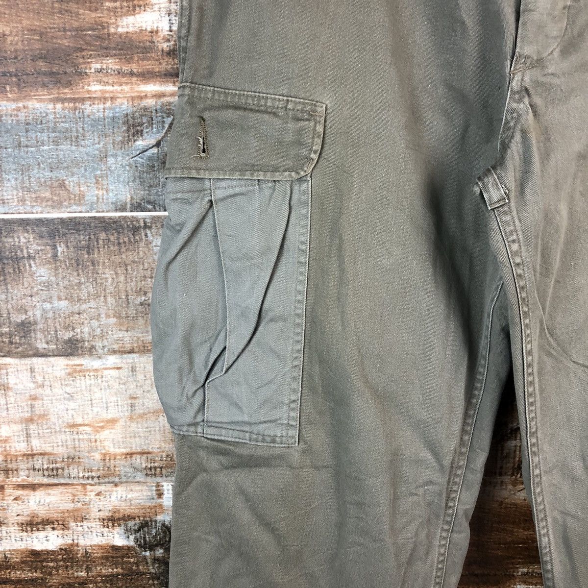 Post Overalls D Post Oalls Green Cargo Multipocket Pants #A2560 Size US 34 / EU 50 - 9 Thumbnail