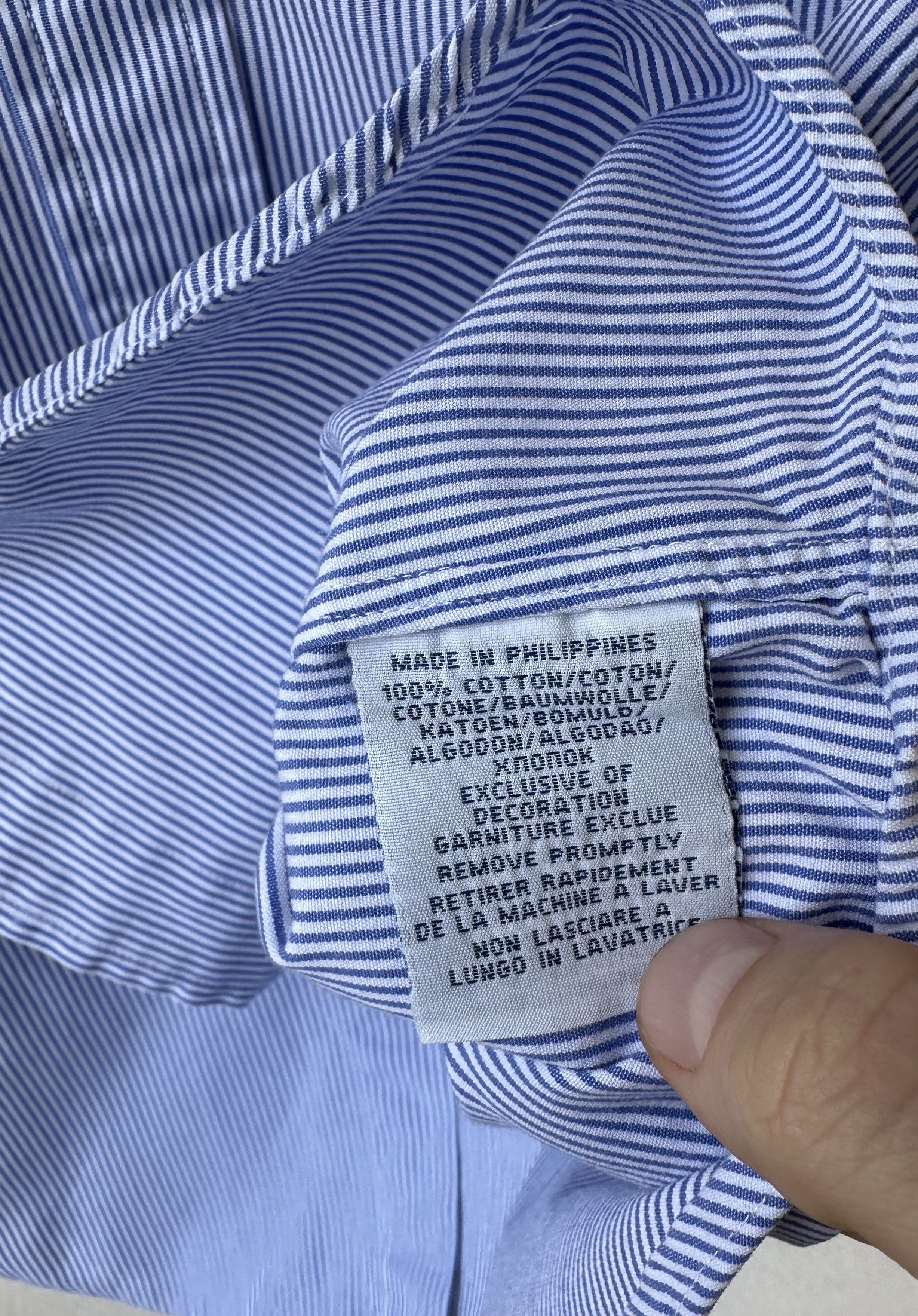 Ralph Lauren Ralph Lauren oxford elegant white-blue striped shirt Size US S / EU 44-46 / 1 - 6 Thumbnail