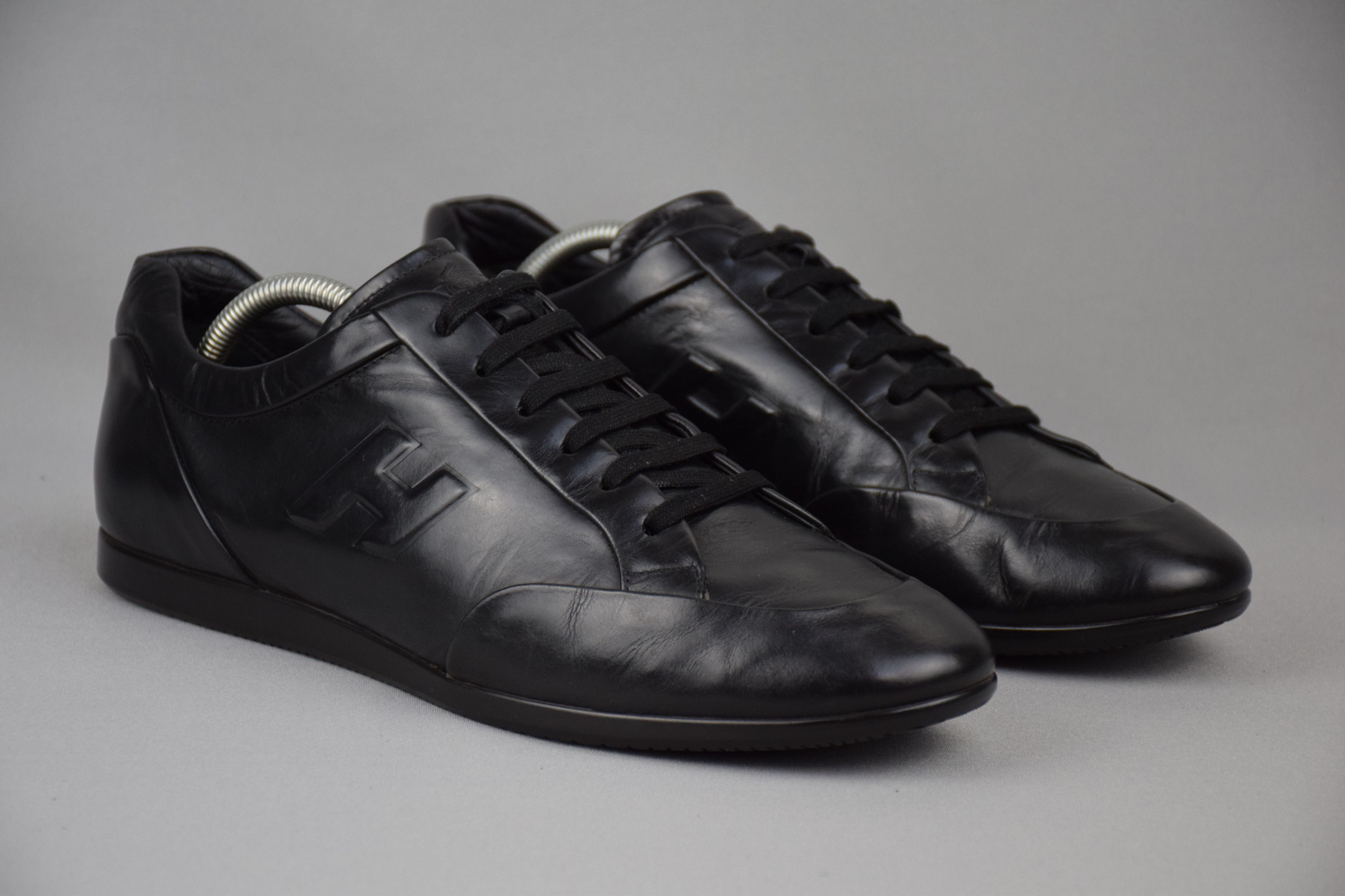 Hogan Rare HOGAN Leather Sneakers Black US 10.5 UK 9 EU 43 Size US 10.5 / EU 43-44 - 2 Thumbnail