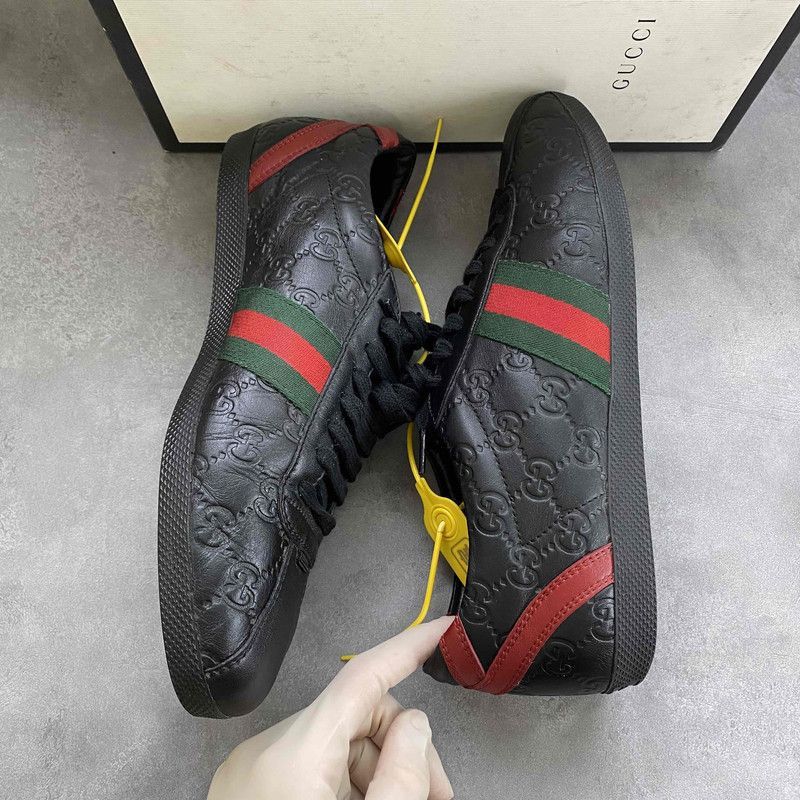 Gucci Gucci Low-Top Sneakers with Signature Design - Size US 8.5 / EU 41-42 - 7 Thumbnail