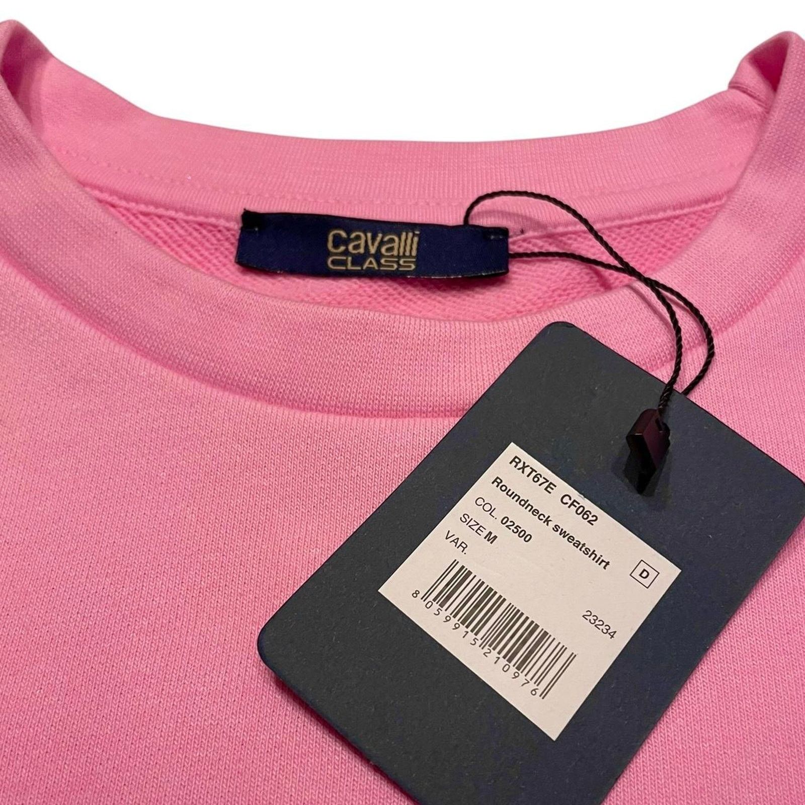 Roberto Cavalli NWT Roberto Cavalli Class pink long crewneck sweatshirt Size M / US 6-8 / IT 42-44 - 5 Thumbnail
