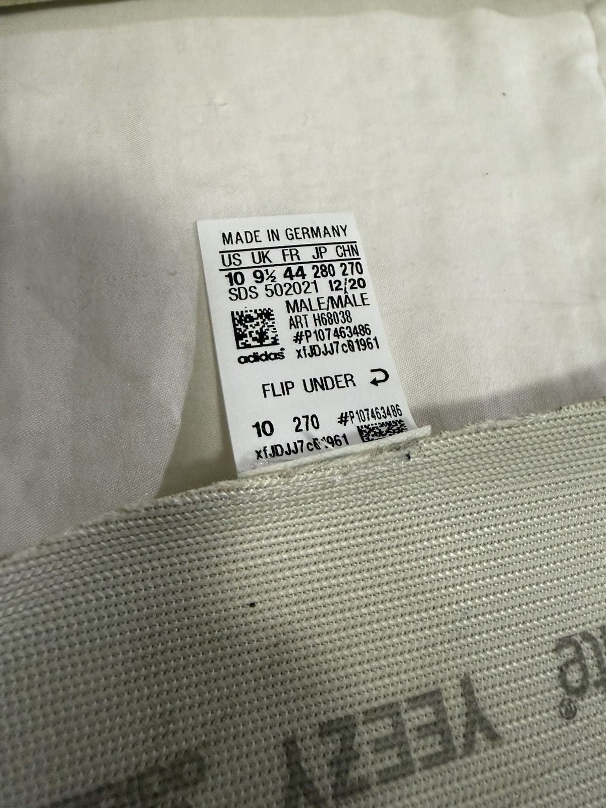 Yeezy Men’s Size 10 U.S. adidas Yeezy 450 Cloud White Sneakers Size US 10 / EU 43 - 10 Thumbnail