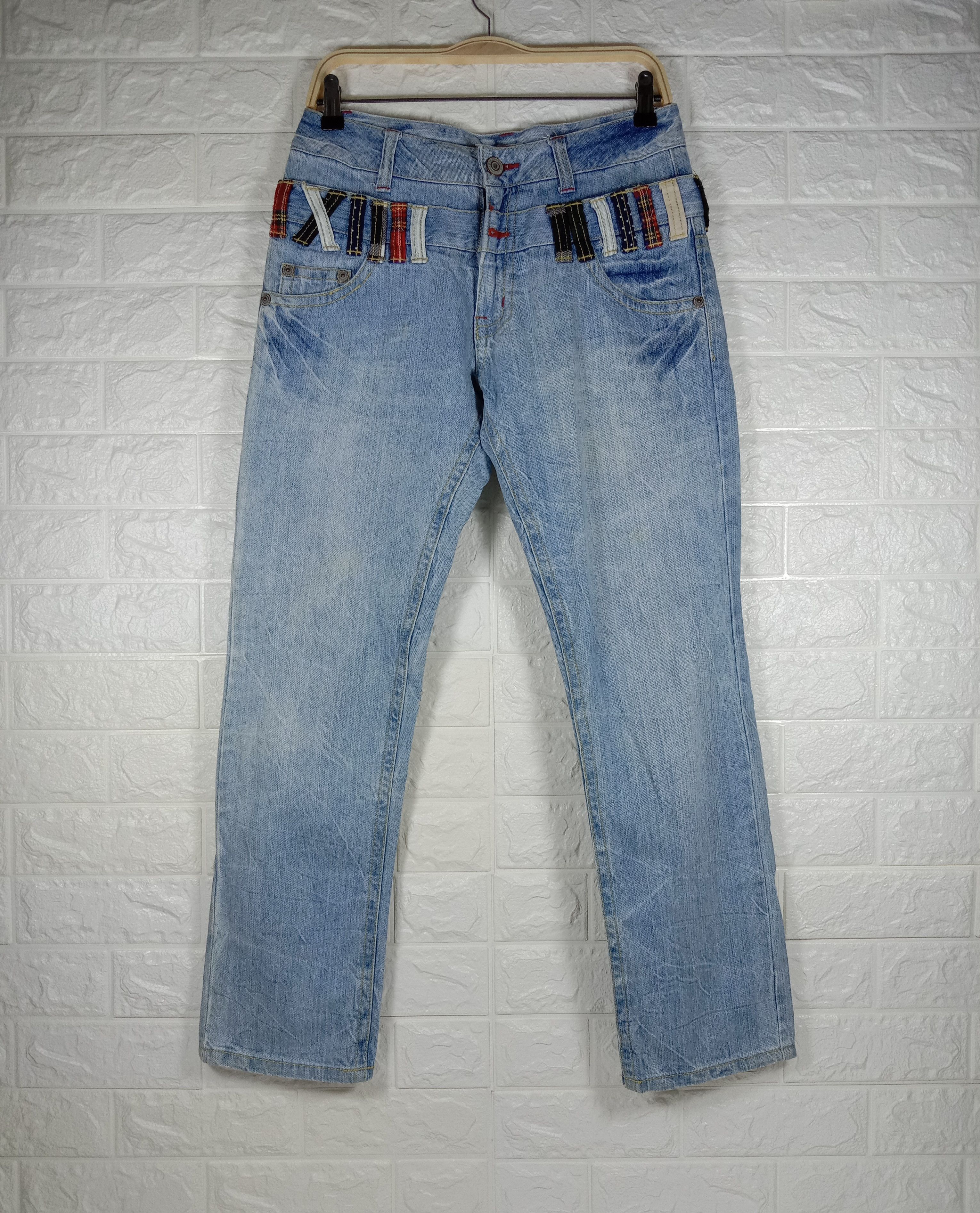 Japanese Brand Vintage Japanese Clef De Sol Double Waist Jeans Size US 31 - 1 Thumbnail