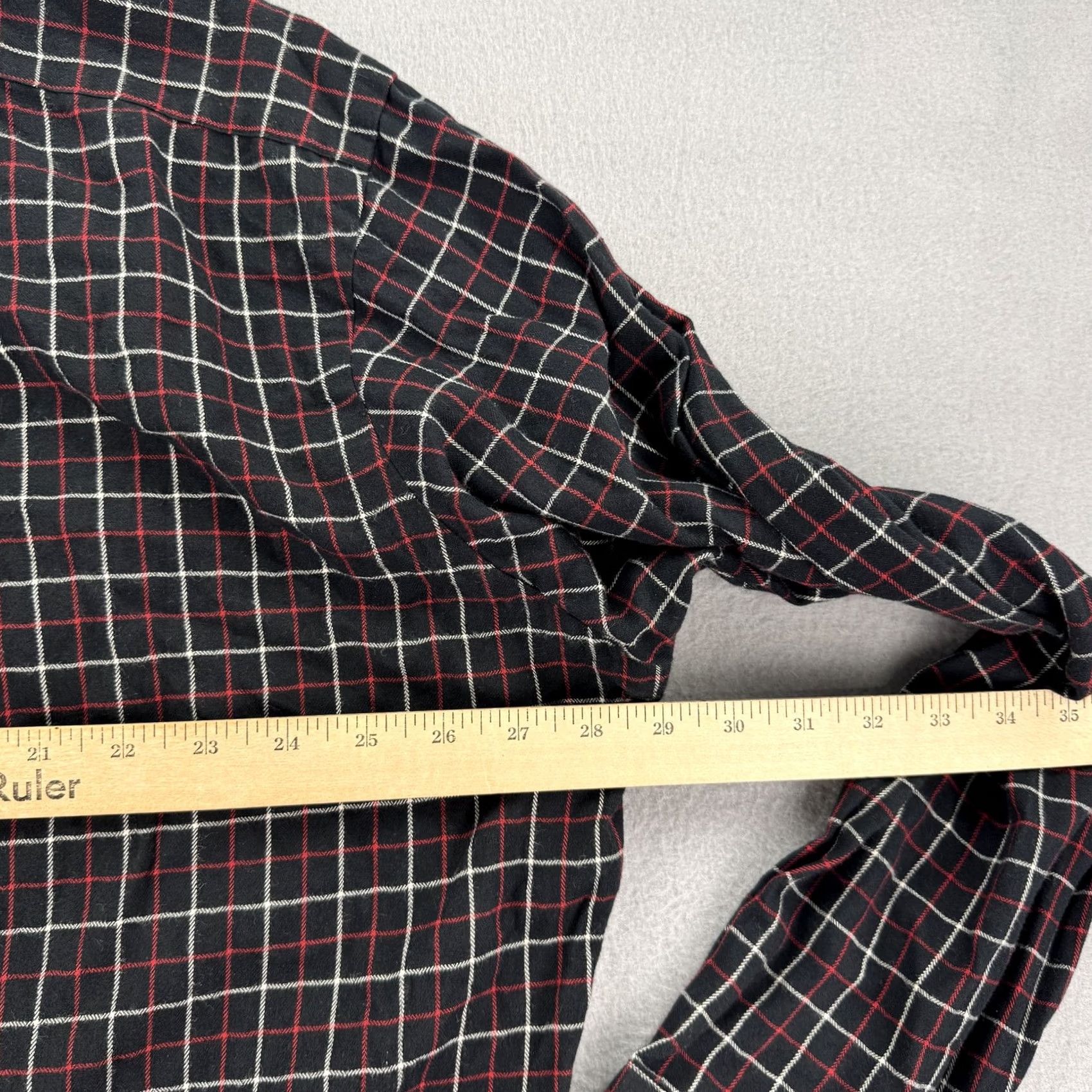 Polo Ralph Lauren Polo Ralph Lauren Shirt Mens 2XL Black Red Plaid Flannel Button Up Pocket Casual Size US XXL / EU 58 / 5 - 5 Thumbnail