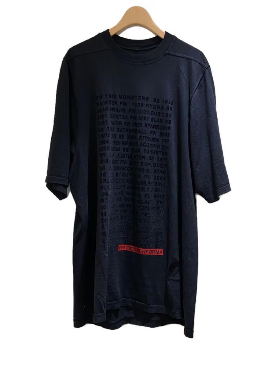 image of Rick Owens x Rick Owens Drkshdw Fw20 "performa" Oversized Tee in Black, Men's (Size Large)