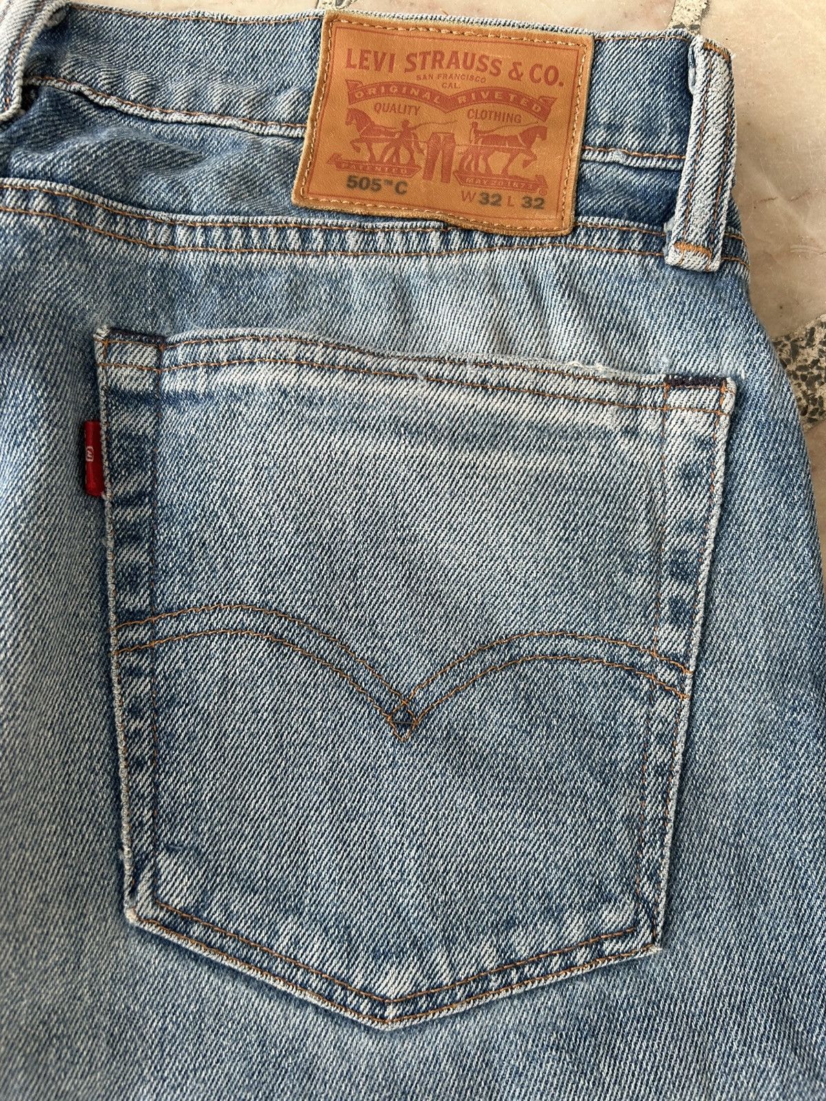 Levi's Levis 505 Ripped Jeans Size US 32 / EU 48 - 11 Thumbnail