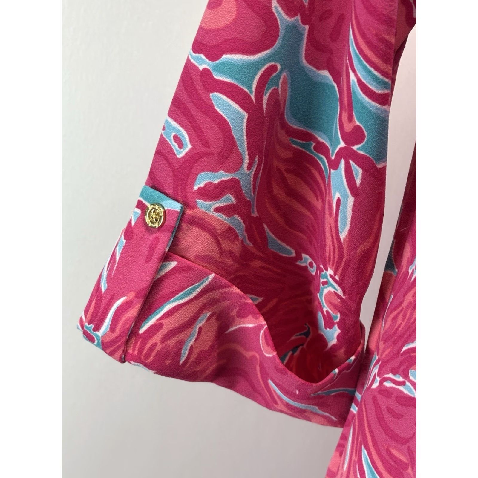 Lilly Pulitzer Lilly Pulitzer Pink Arielle Dress Size Medium Sea Blue Flirty Sea Print Tunic Size M / US 6-8 / IT 42-44 - 6 Thumbnail