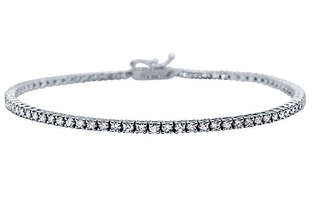 Tiffany & Co. Diamond Tennis Bracelet in 14K White Gold (1.65 CTW) Size ONE SIZE - 1 Preview