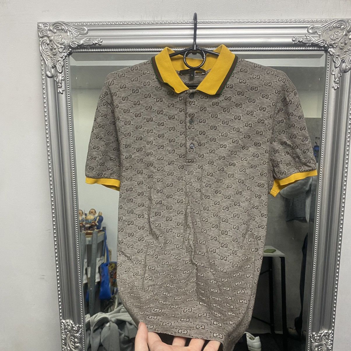 Gucci Gucci polo shirt luxury monogram Size US L / EU 52-54 / 3 - 3 Thumbnail