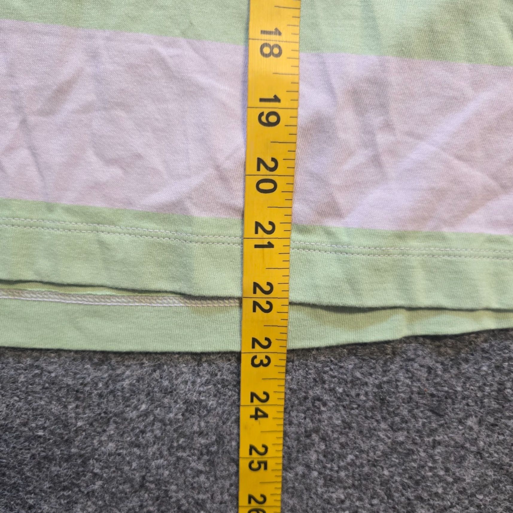 Old Navy Old Navy Top Women XL Tall Green Striped Long Sleeve Crop Casual Basic Knit Polyester? Size XL / US 12-14 / IT 48-50 - 6 Thumbnail