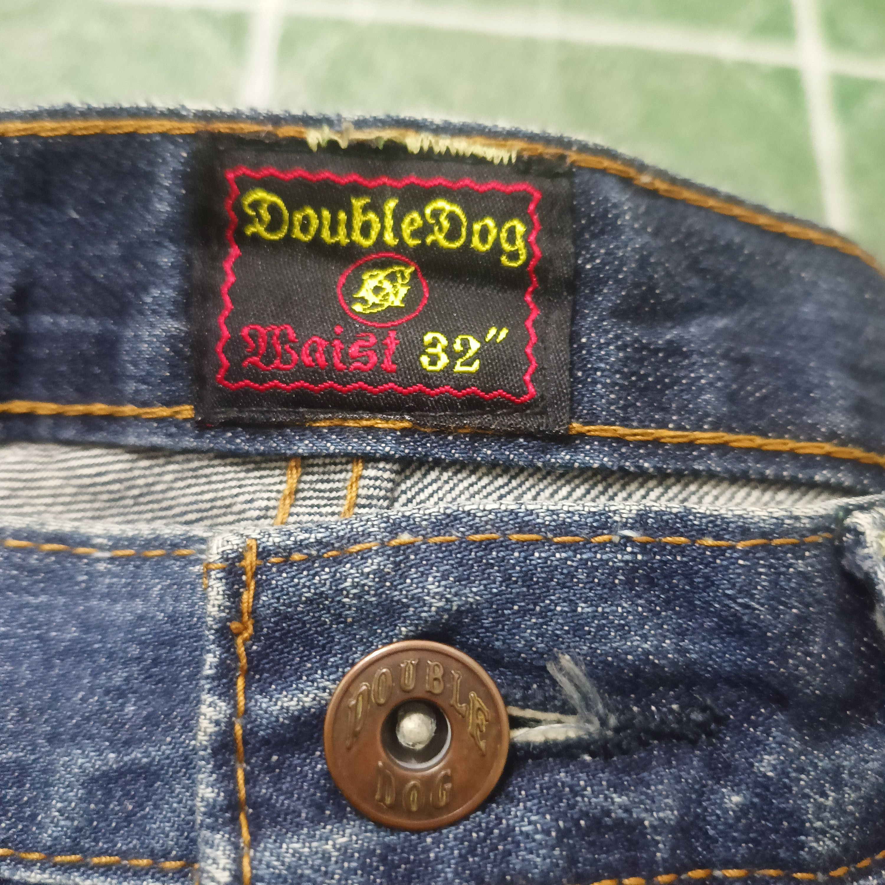 If Six Was Nine Rare Double Dog Distressed Denim Japan jeans Size US 32 / EU 48 - 20 Thumbnail
