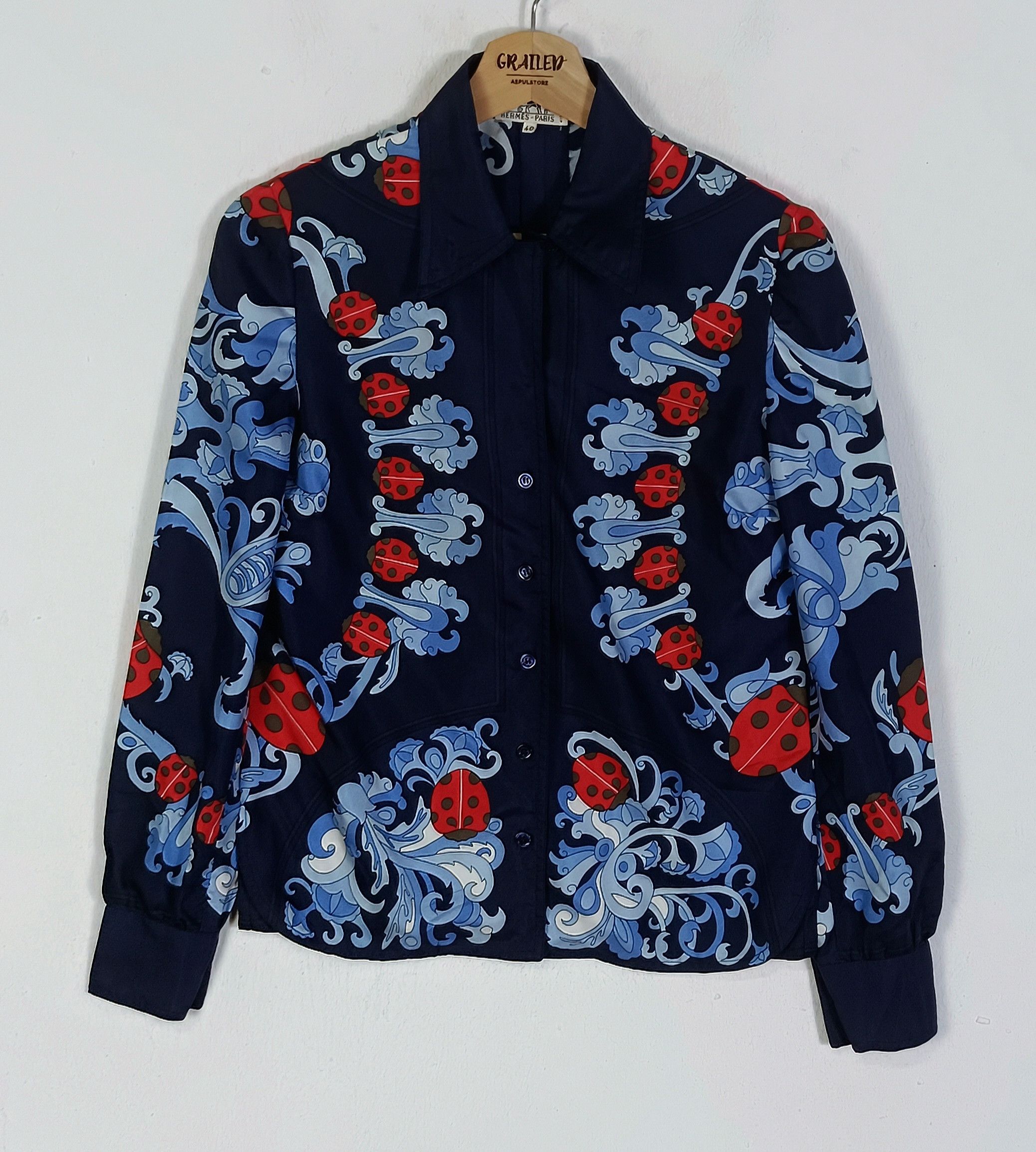 Hermes Vintage Hermes Coccinelles by Karin Swildens Silk Size S / US 4 / IT 40 - 2 Thumbnail