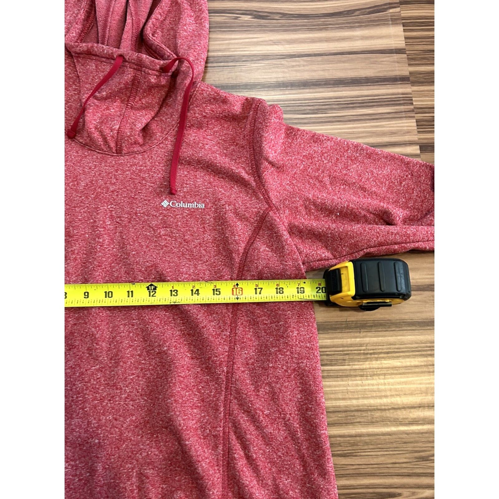 Vintage Columbia Hoodie Womens Medium Red High Neck Pullover Sweatshirt Knit Sweatshirt All Seasons Pockets Logo Modern Outdoor Sports Weathered? Size M / US 6-8 / IT 42-44 - 4 Thumbnail